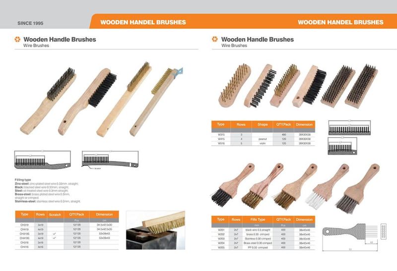 Industrial Wooden Handle Scratch Brushes