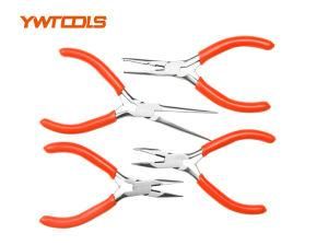 4 PCS Mini Pliers Set with Captive Double Leaf Springs