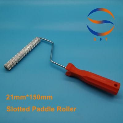 21mm Diameter 150mm Length Aluminium Slotted Paddle Rollers for FRP