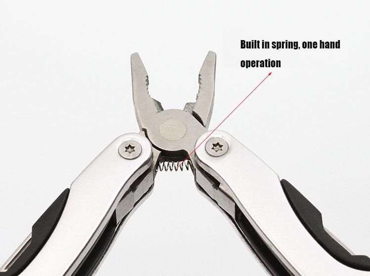 Stainless Steel Hand Tools Multi-Function Folding Pliers with Knife