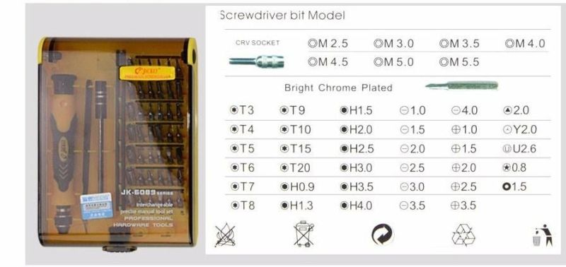 45 in 1 Multifunctional Combination Screwdriver Set Manual Repair Tool Screwdriver