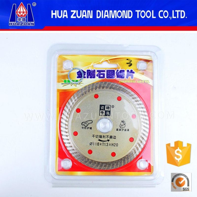 110mm Turbo Saw Blade for Dry Cutting Tiles