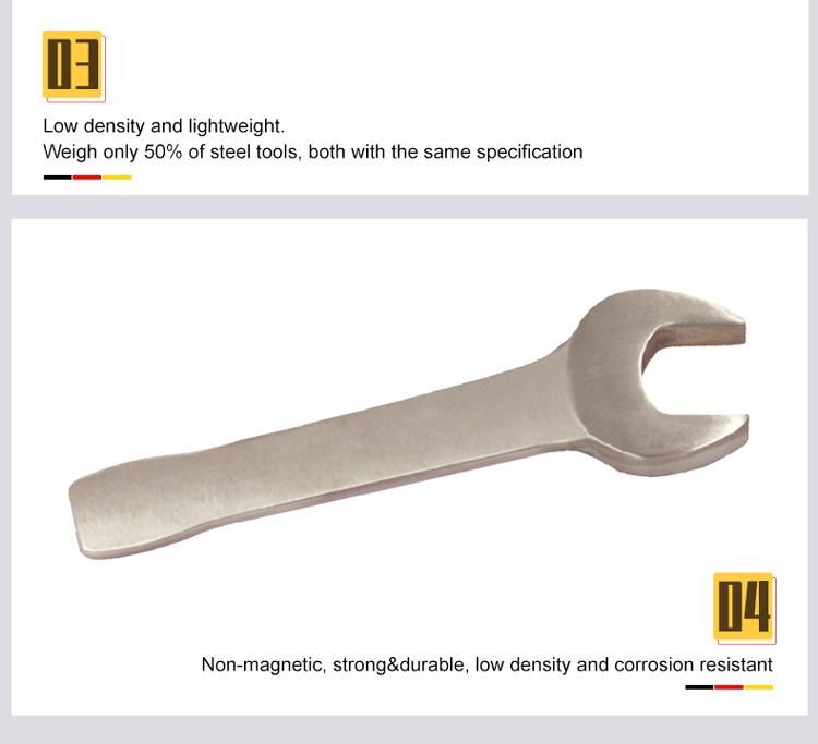 WEDO Titanium Wrench Striking/Slogging Open Spanner Light Weight Non-Magnetic Rust-Proof Corrosion Resistant