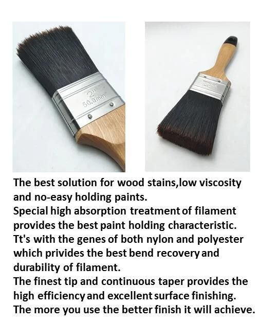 Factory Outlet Environmental Customizable Logo Wooden Handle Paint Brush