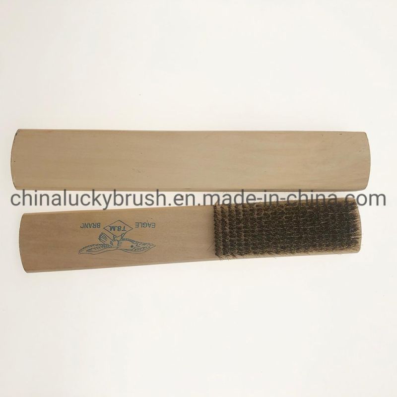 Wooden Handle Brass Wire Cleaning or Polishing Brush (YY-951)