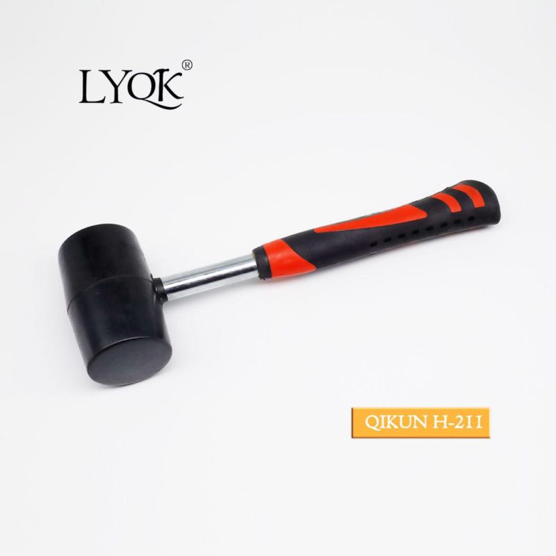 H-208 Construction Hardware Hand Tools Plastic Coated Handle German Type Stoning Stone Hammer