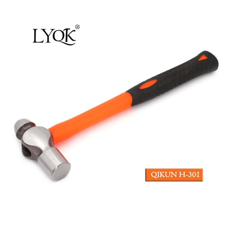 H-300 Construction Hardware Hand Tools Hard Wood Handle Ball Pein Hammer