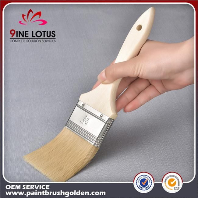 Flat Paint Brush Wall Color Handle Apply Evenly