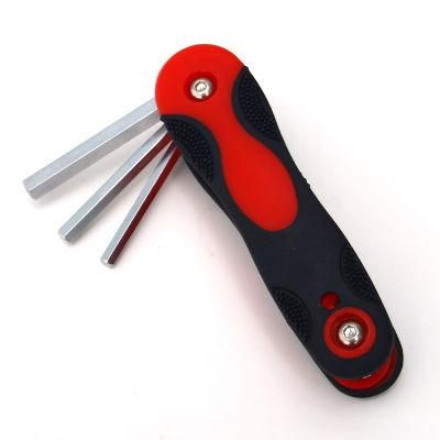 Folding Hex Wrench Metal Metric Allen Wrench Set