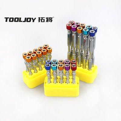 New Design Double Head 65mm Length Philips Pozi Torsion Screwdriver Bit with Color Magnetic Ring