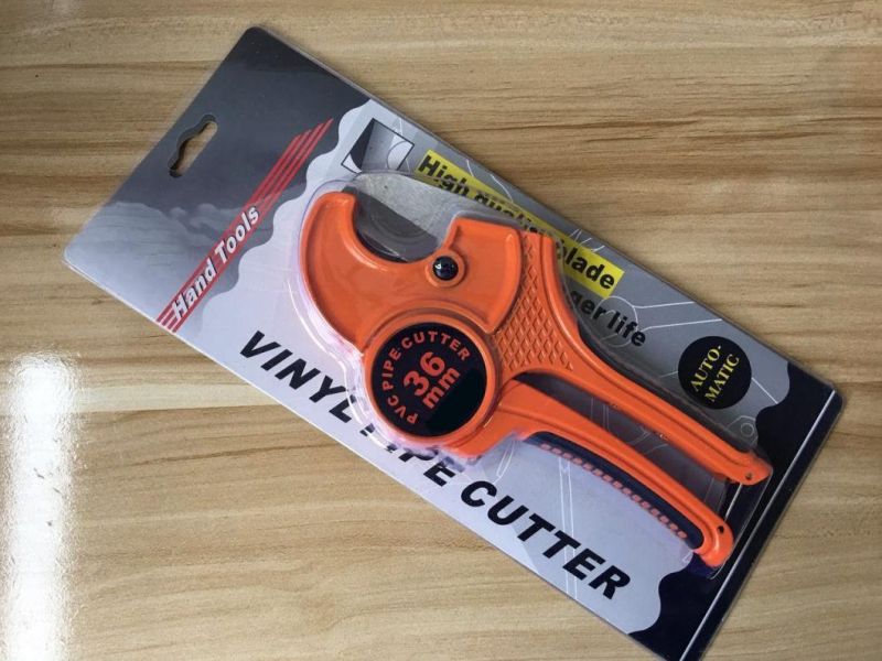 Quick Release/Automatic Ratchet Type Plastic Pipe Cutter