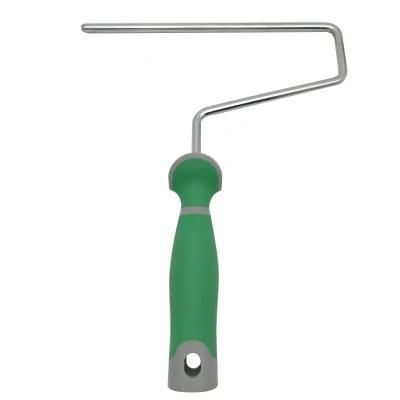 Professional Painting Tool Paint Roller Frame with Green Soft Handle