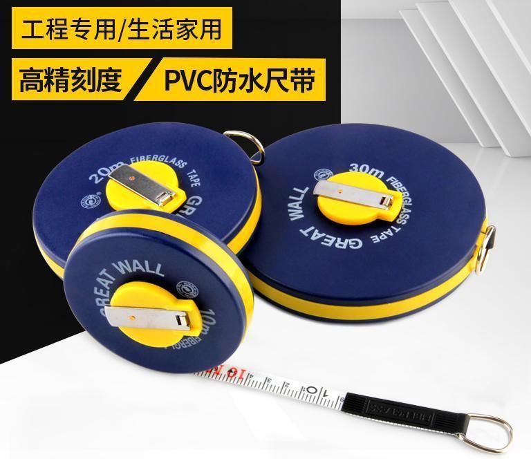 Great Wall Brand Fiberglass Tape Series 26 3X Speed 10m20m30m 50m 42strands of Glass Resists Stretching Long Measuring Tape