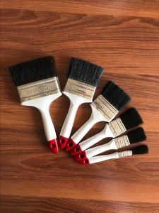 Black Bristle Paint Brush with Plastic Handle