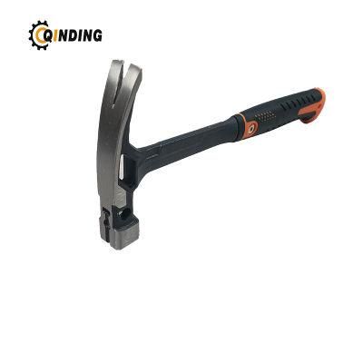 16oz Drop Forged One Piece All Steel Claw Hammer with Plastic Handle