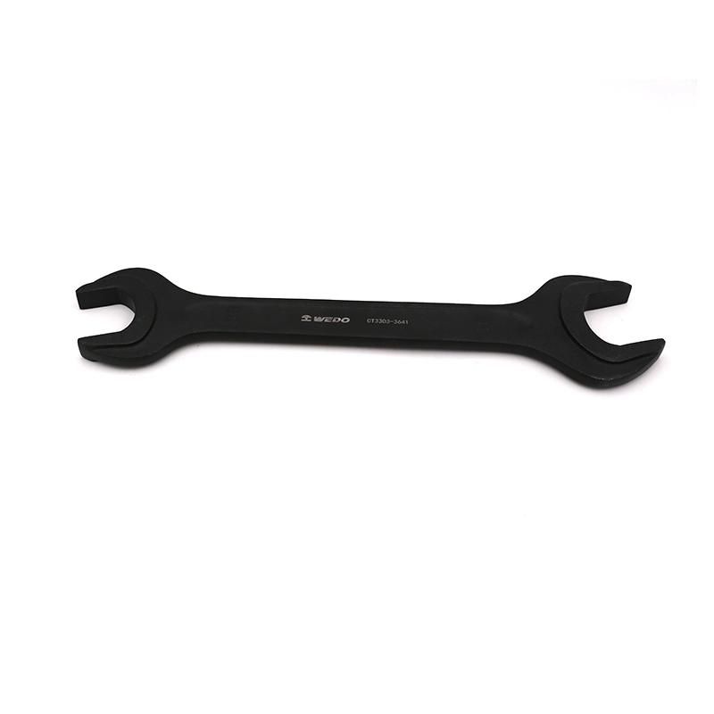 WEDO Jumbo Double Open End Wrench Spanner Strong Torque High Strength Black-Spray on Surface 40cr
