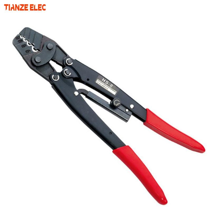 HS-8 Non-Insulated Terminals Ratchet Terminal Crimping Plier 1.25-10mm2 16-8AWG