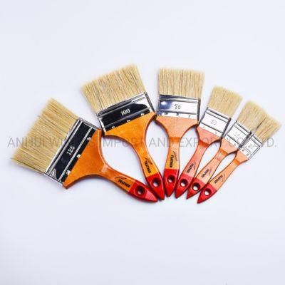Feather Bangladesh Wooden Handle Pure Bristle Paint Brush