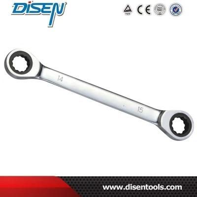 72 Teeth Double End Ratchet Spanner Double Ring Ratheting Wrench