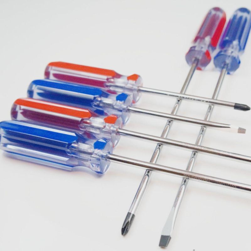 Factory Supplied Transparent Double Head Phillips Flat Screwdriver