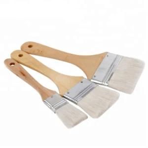 Painting Tools Flat Wall Paint Cleaning Brush with Wooden Handle