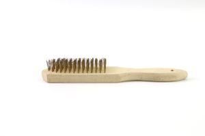 2020 Portable Copper Stainless Steel Wire Brush with Wooden Handle