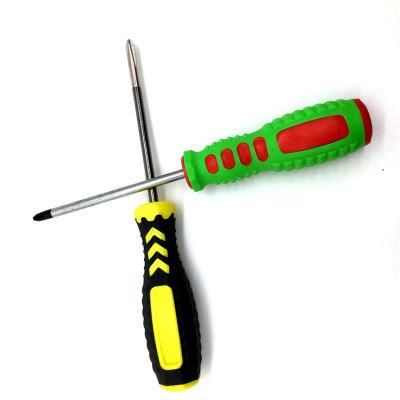 Colorful PVC Handle Double Head Phillips Flat Screwdriver