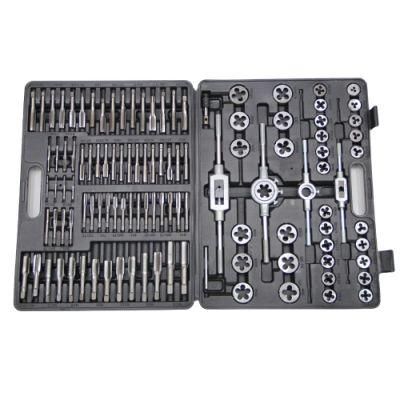 110 PCS HSS Thread Tap and Hand Tools Steel Circular Die and Tap Set