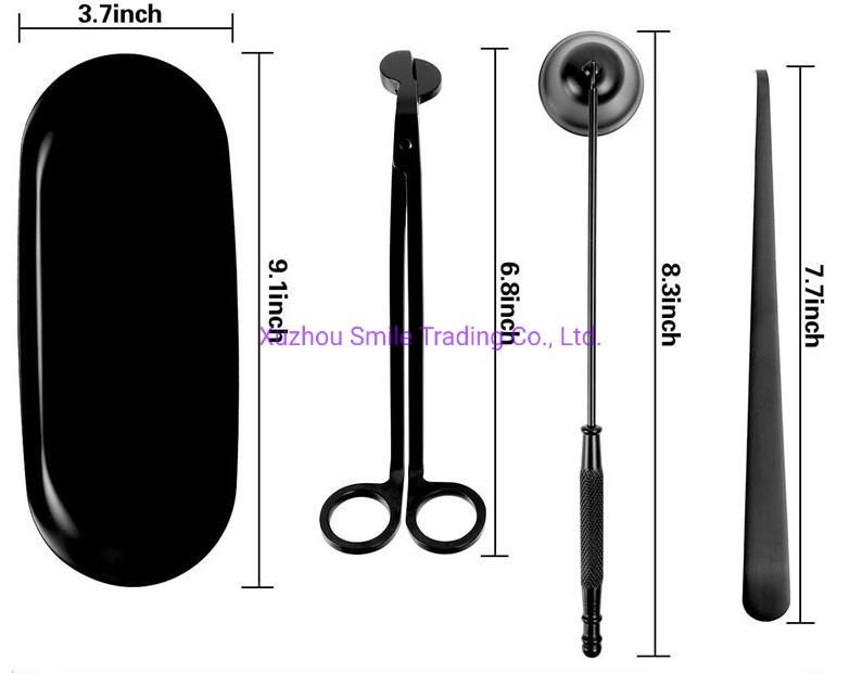 Smile Tools Candle WIC Ktrimmer Snuffer Trimmer Dipper Lighter Tray Candles and Logo Tools Set Kit