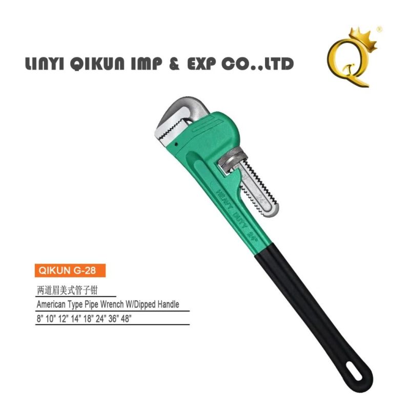 G-18 Construction Hardware Hand Tools American Type Light Duty Pipe Wrench