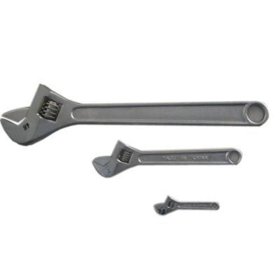 6&quot;, 8&quot;, 10&quot;, 12&quot;, Quality Carbon Steel Matte Chrome Plated Adjustable Spanner Wrench (FM-W05)