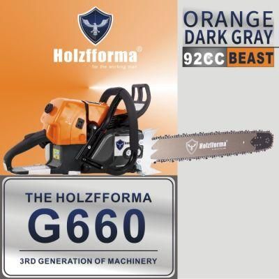 Orange Dark Gray Gasoline Chainsaw for Ms660 066