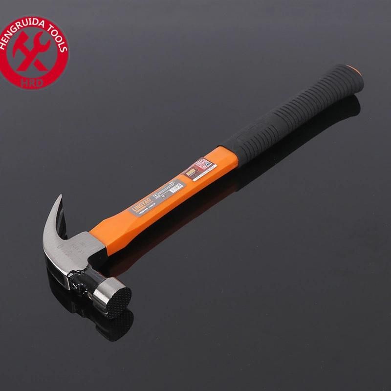 Claw Hammer with Fiberglass Handle Anti Slide Face with Magnet