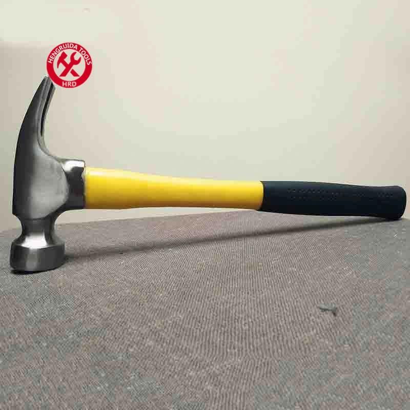 Claw Hammer with Fiberglass Handle Straight Jaw