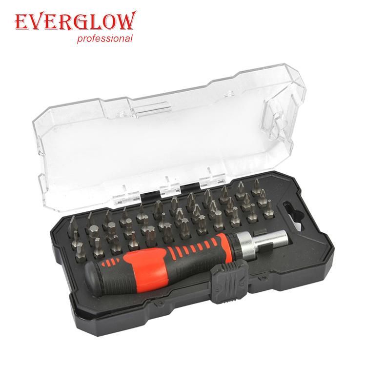 37PC Ratchet Screwdriver & Bits Set