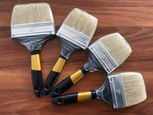 Plastic Handle Paint Brush with White Bristle material