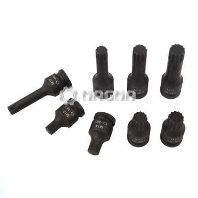 8PCS 1/2&quot; Drive Spline Impact Bit Socket Set (MG50290)