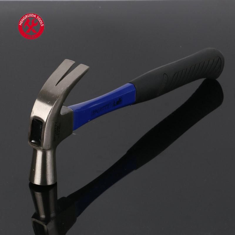 British Type Claw Hammer with Fiberglass Handle