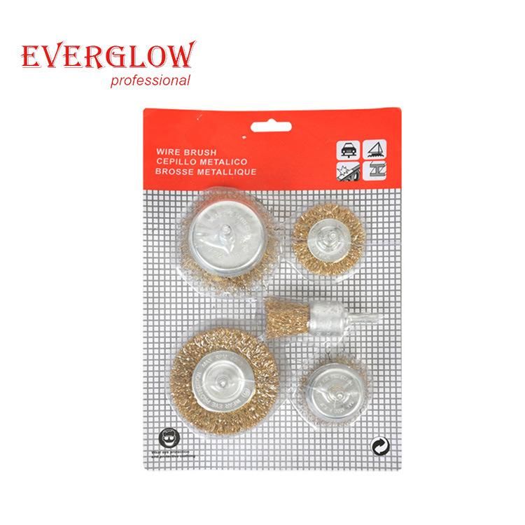 Criped Wiire Circle Brush Set with Shank