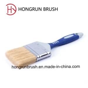 Bristle Paint Brush with Rubber Plastic Handle Hy027