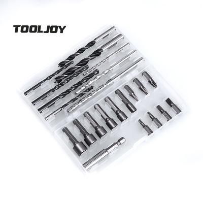 New Design Pure Plastic Box 23PC in 1 Screwdriver Bit and Nut Set