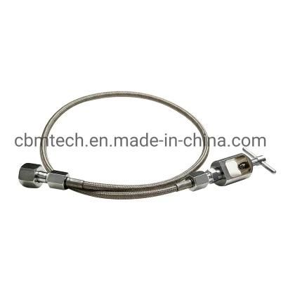 Flex Oxygen Pigtail Cga 540 48&quot; Braided Stainless Steel