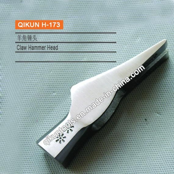 H-162 Construction Hardware Hand Tools Mirror Polished Claw Hammer with Fiberglass Handle