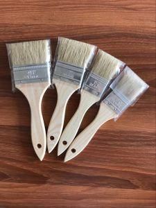 Cheap Price White Bristle Paint Brush with Wooden Handle