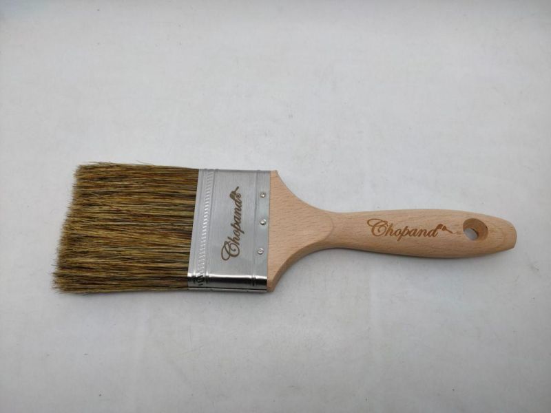 Angled Poly-Nylon Paint Brush with Long Handle