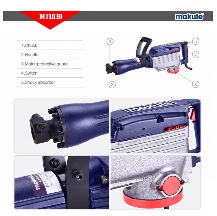 Makute Electric Super Hammer Good Quality 65mm Demolition Hammer