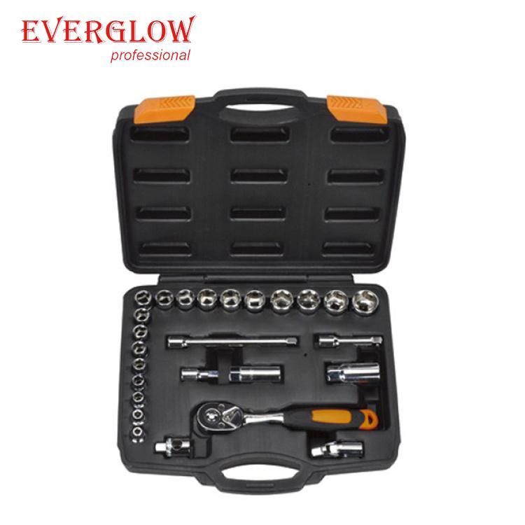 22PCS Hand Tool Ratchet Wrench Socket Set