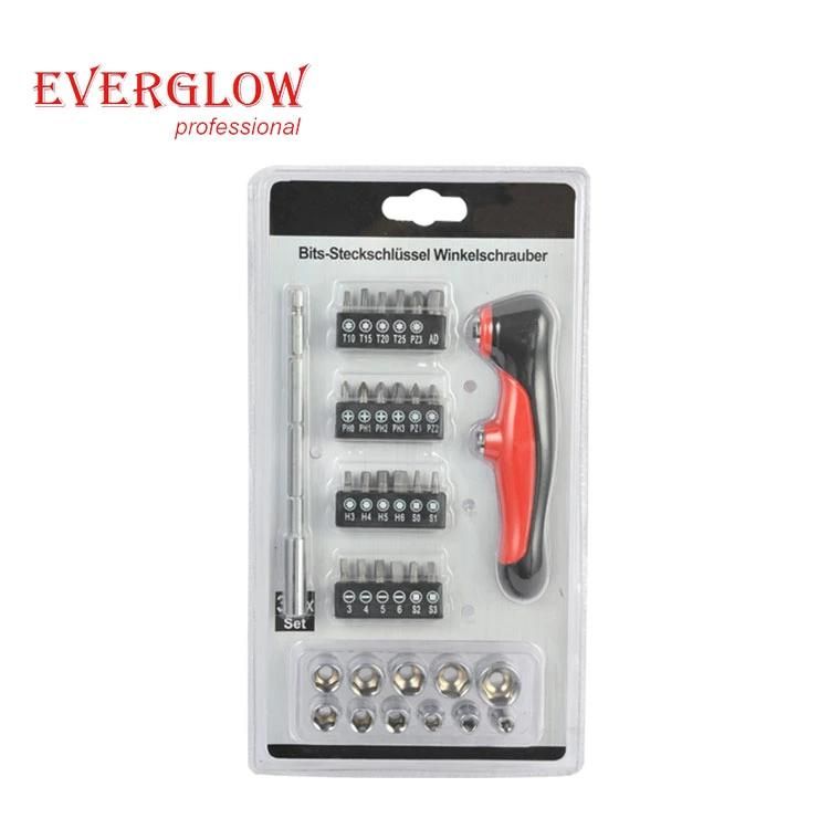 33PC T-Handle Ratchet Screwdriver Bits Set