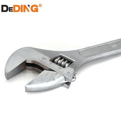 Thread Steel Chrome Plated Adjustable Spanner with Logo