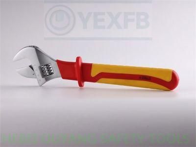 1000V Insulated/Insulation/Electrical Tools, Injection Adjustable Spanner, IEC/En60900, 10&quot;